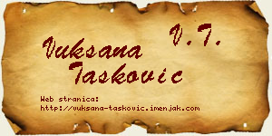 Vuksana Tasković vizit kartica